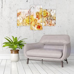 Tablou - Floarea-soarelui,pictură (90x60 cm)