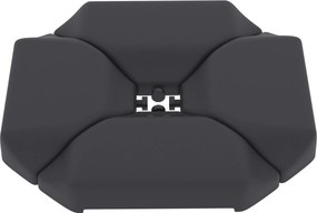 Outsunny Bază pentru Umbrelă de 4 Piese, pentru Cantilever Suport pentru Parasolar din HDPE Umplabil cu Apă 77 kg sau Nisip 100 kg | Aosom Romania