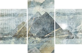 Tablou - Piramide în filtru albastru (90x60 cm)