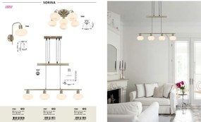 Plafoniera design clasic Sorina 3918 RX