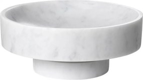 Bol/ Obiect decorativ din marmura Santiago alb 114611 HZ