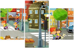 Tablou - Orășelul copiilor (90x60 cm)