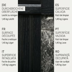 HOMCOM Semineu Electric de Podea cu Temporizator, Flacara Realista si Temperatura Reglabila, din Metal, ABS si PAL, 80x21.6x67.8 cm, Negru | Aosom RO