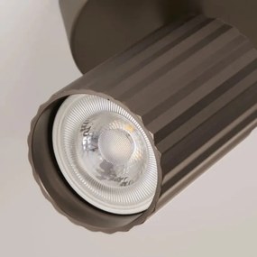 Spot din aluminiu canelat Anna bronz