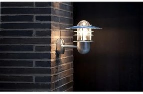 Nordlux - Aplică de perete pentru exterior AGGER, 1xE27/60W/230V, IP54, argintie