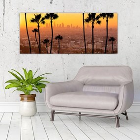 Tablou - Panorama din Los Angeles (120x50 cm)