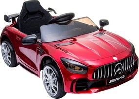 Masinuta Electrica cu acumulator pentru copii NOVOKIDS™ Mercedes AMG GTR , Roti din Cauciuc EVA, 3-8 ani , usi cu deschidere , Baterie12V, 2 Viteze,