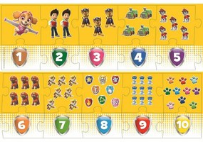 Trefl Puzzle educațional Numere Paw Patrol , 20piese
