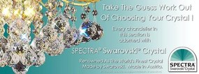 Lustra cristal Swarovski Spectra design modern de lux GALAXY 24K 18L auriu