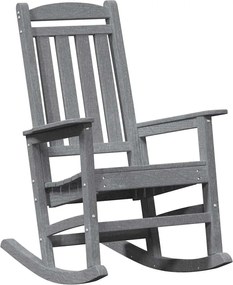 vidaXL Fotoliu de balans pentru grădină Gri deschis 92 x 70 x 108cm