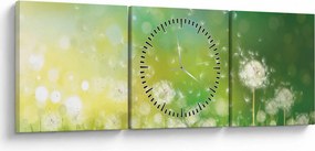 Tablou - Păpădie înflorită (cu ceas) (90x30 cm)