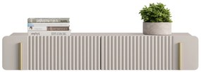 Masă de toaletă Malmi 100 cm suspendată - cașmir / auriu
