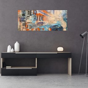 Tablou - Născut să călătorească (120x50 cm)