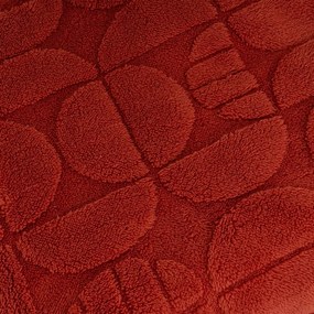 Pătură cărămizie din micropluș-cocolino 130x160 cm Mid Century – Casa Selección