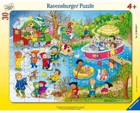 PUZZLE TIP RAMA LACUL IN CELE 4 ANOTIMPURI 30 PIESE - RAVENSBURGER (RVSPC04043)