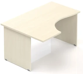 Masa ergonomica Visio 140 x 100 cm, stanga, paltin