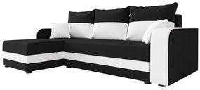 Colțar Harmony L Bis (Negru + Alb) (S). 1057181