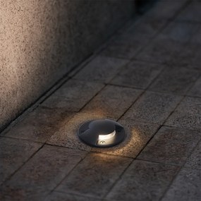 Spot modern de sol negru GU10 50mm Efect de 2 lumini IP65 - Cellar