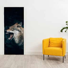 Fototapet pentru ușă - Lupul (95x205cm)
