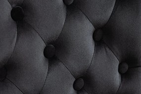 Set 2 scaune Stil Baroc, Catifea, Negru, CASTLE