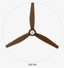 Ventilator LED de tavan FARO 33395-10 JUST FAN LED/16W/230V d. 128 cm + telecomandă