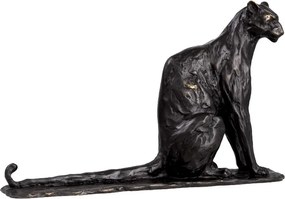 Statueta decorativa din bronz Panther