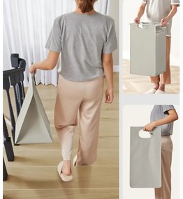 Coș pentru rufe REX alb