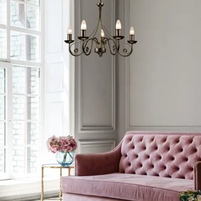 Lustră pe lanț DONATO 5xE14/40W/230V