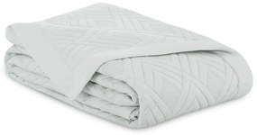 Cuvertură gri deschis matlasată din microfibră 170x210 cm Ophelia – Restilo