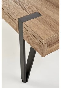 Măsuță de cafea TULUZA 41x120 cm nuc auriu/negru