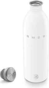 Sticla Smeg Urban WBF02WH, 1 l, Inchidere ermetica, Fara VRA, Otel inoxidabil, Alb