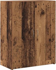 vidaXL Dulap de birou Stejar Negru 70 x 32 x 77.5 cm Lemn compozit