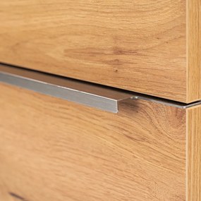 Dulap inferior Vario Trim 60 cu lavoar, stejar alb