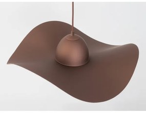 Lustră pe cablu KAPELLO 1xE27/60W/230V d. 55 cm maro/cupru