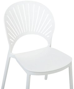 Set 4 buc scaune de sufragerie Ostza (alb). 1081823