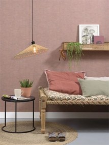 Lustra suspendata eco asimetrica din bambus Bromo M, 50x12cm