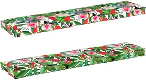 vidaXL Set de perne pentru palet Floral 2 pcs Jungla tropicală