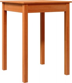 vidaXL Masă de sufragerie, maro ceruit, 55x55x75 cm, lemn masiv de pin