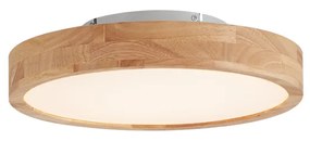 Plafonieră scandinavă din lemn 40cm incl. LED Dimmable - Pecker