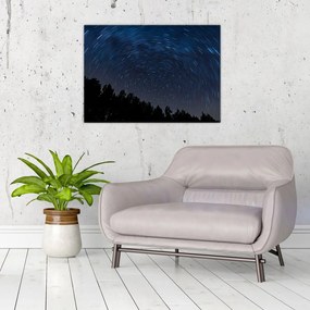 Tablou pe sticlă cu cerul nocturn (70x50 cm)