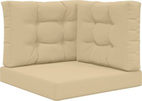 vidaXL Perna pentru canapea de exterior 3 pcs Bej Poliester