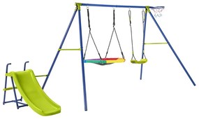 Set de leagăn cu tobogan