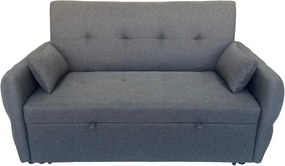 Canapea extensibilă cu două locuri Avenberg ZELDA, antracit