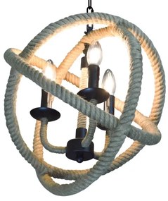 Lustră LED pe lanț ROPE GLOBO 3xE14/4,3W/230V