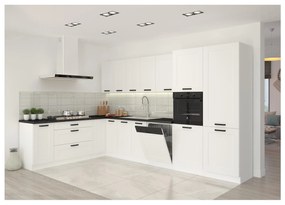 Dulap înalt Lesana 2 (stejar artisan + alb) . 1116410