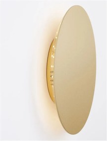 Aplica LED de perete design ambiental CYRCLE 22cm aurie