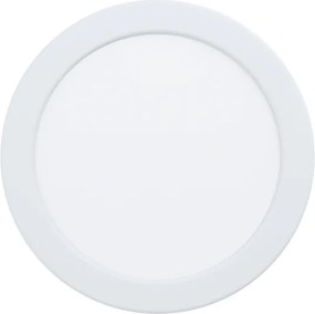 Eglo 901432-LED RGBW Plafonieră FUEVA-Z cu sticlă fumurie și iluminare de fundal, LED/9,5W/230V Ø16,8 cm IP44 alb