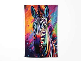 Prosop de plaja XL cu uscare rapida ZEBRINA colorat 100 x 180 cm, 100% microfibra