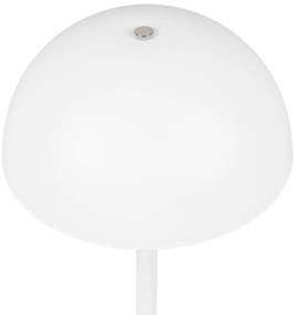 Veioză alb mat LED cu abajur din metal (înălțime 21 cm) Munoz – Trio