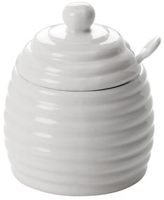 Recipient din porțelan pentru miere Maxwell & Williams Basic, 280 ml, alb